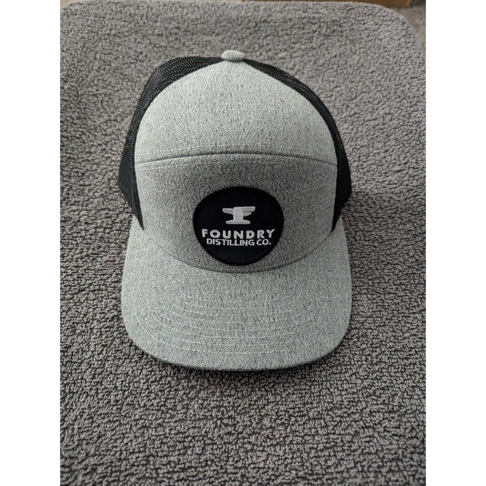 Foundry Distillery Snap Back Trucker Hat Black / Gray Adjustable OS